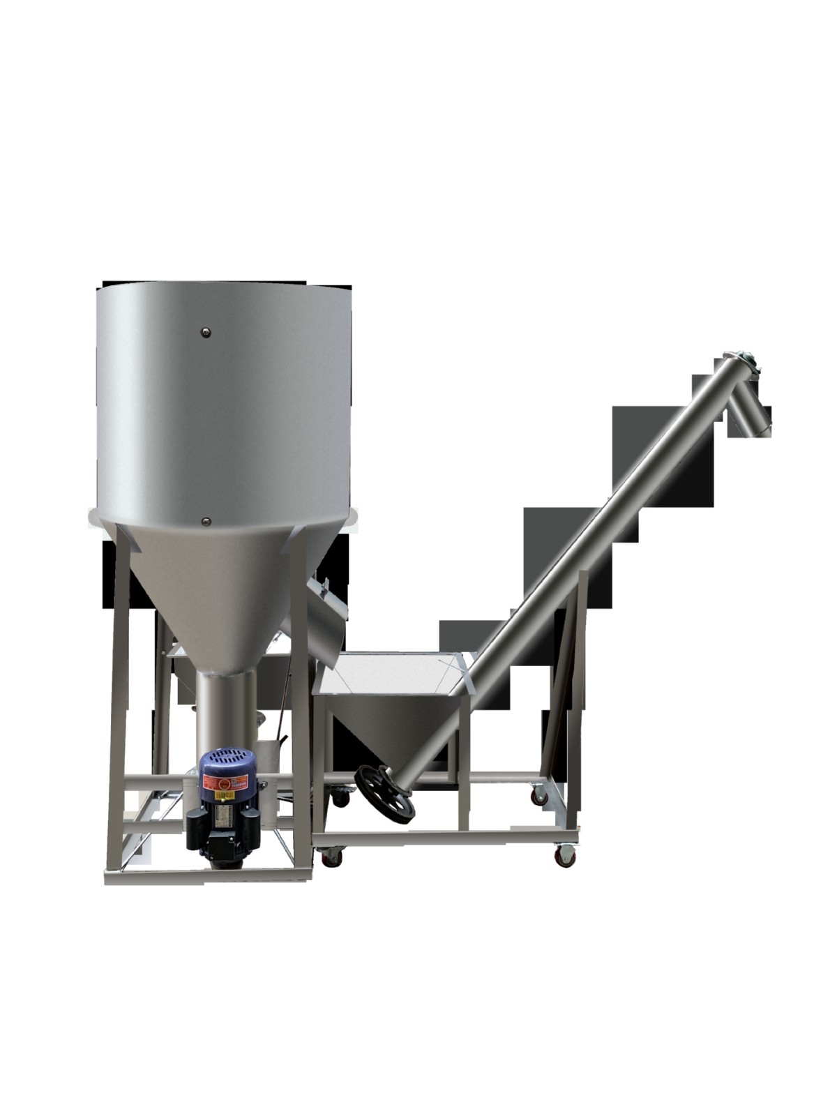 立式饲料搅拌粉碎一体机多功能小型家用玉米镀锌打料颗粒混合机图5