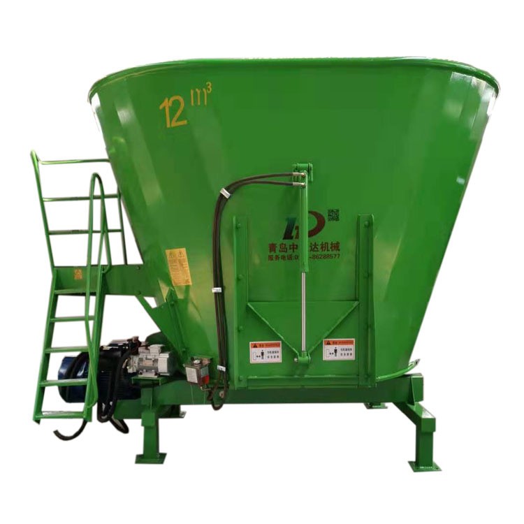 厂家直供小型立式TMR饲料搅拌机搅拌粉碎牛羊饲料混合tmr搅拌机图5