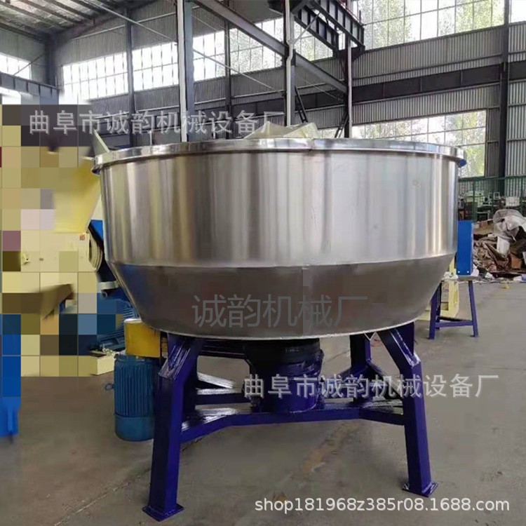 养殖场500公斤饲料搅拌机 颗粒物料粉剂搅拌机圆形不锈钢搅拌机图3