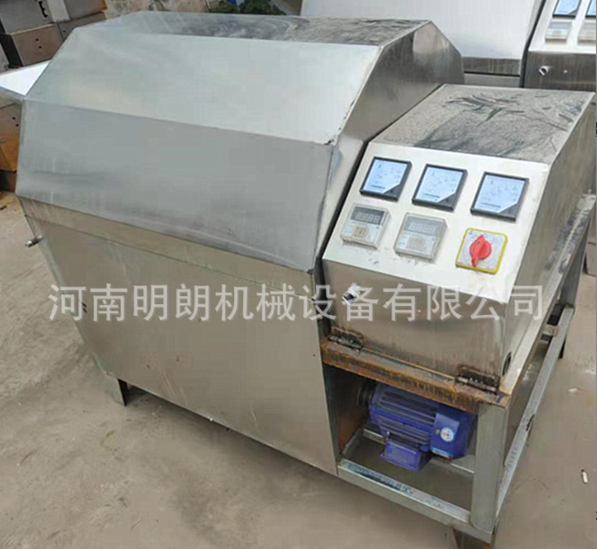 全自动不锈钢炒货机 现货花生芝麻菜籽炒料机 电加热型电磁炒货机