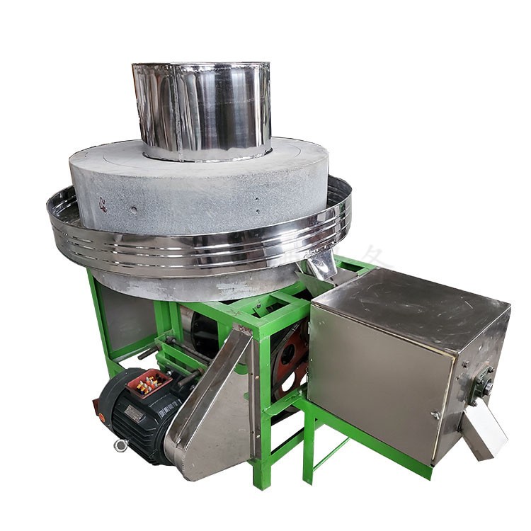 传统老豆腐磨浆电动石磨艾草加工艾绒电动石磨机厂家供应价格优惠图5