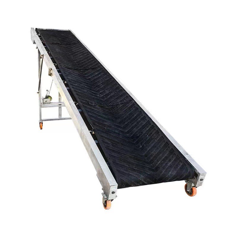 批发折叠粮食皮带输送机仓库输送带 流水线小型可移动升降传送带图5