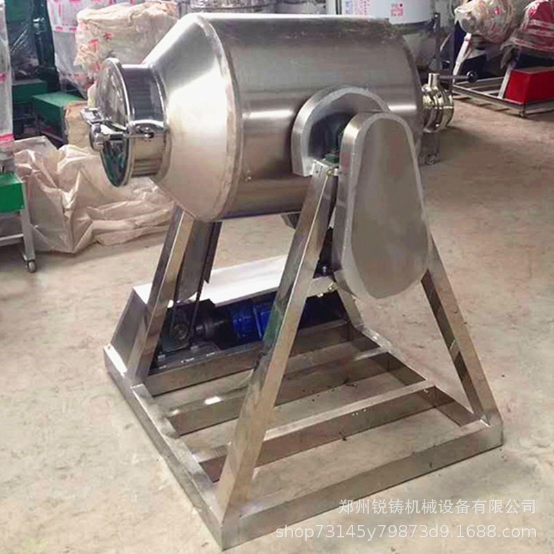 不锈钢干粉搅拌机 饲料添加剂混合搅拌机 鼓式双锥金属粉末混合机图2