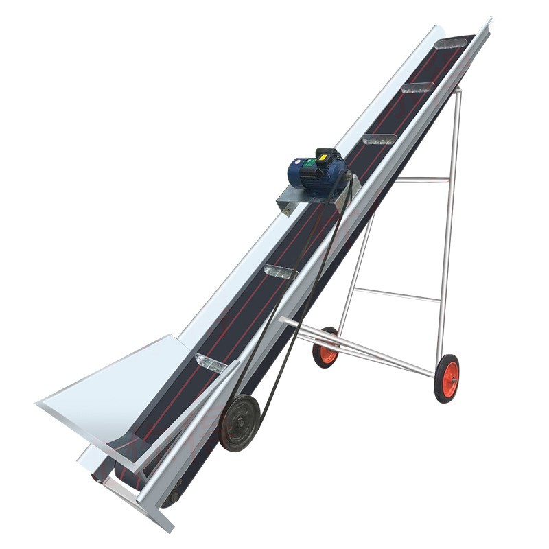 玉米棒子输送机传送带小型挡板输送带传送机提升机家用玉米上棒机图5