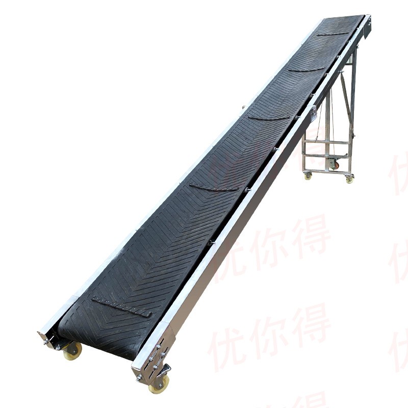输送机小型装卸车传送带折叠升降防滑移动式爬坡皮带输送机输送带图5