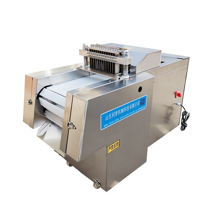 厂家生产全自动剁块机 多功能剁冻鸡躲冻鸭块机 排骨剁块机现货图5