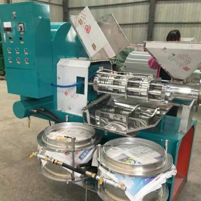 供应全自动螺旋菜籽榨油机 花生芝麻榨油生产线厂家质保一年