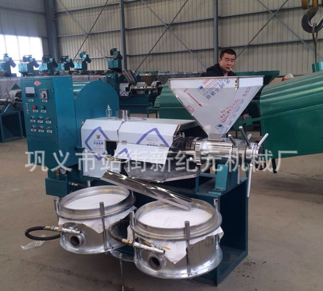 供应全自动螺旋菜籽榨油机 花生芝麻榨油生产线厂家质保一年图2