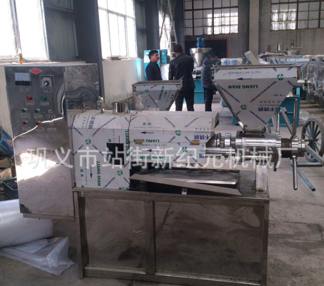 供应螺旋花生菜籽榨油机 大豆榨油机生产线图3