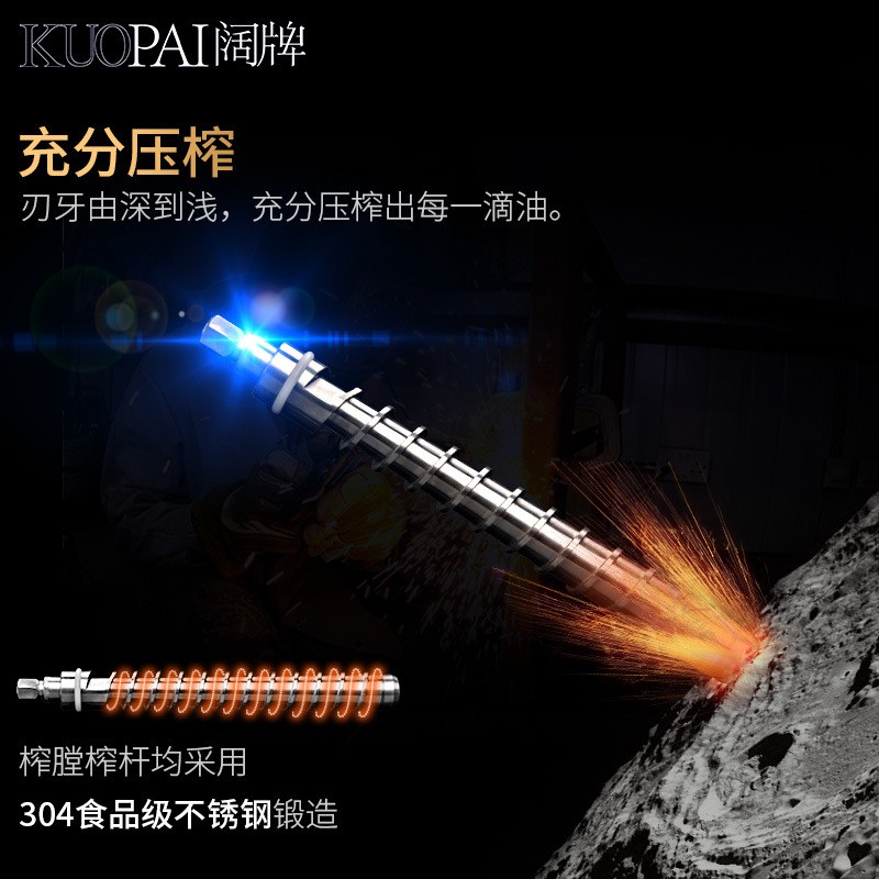 不锈钢螺旋家用小型榨油机冷热双榨全自动花生芝麻核桃商用炸油机图4