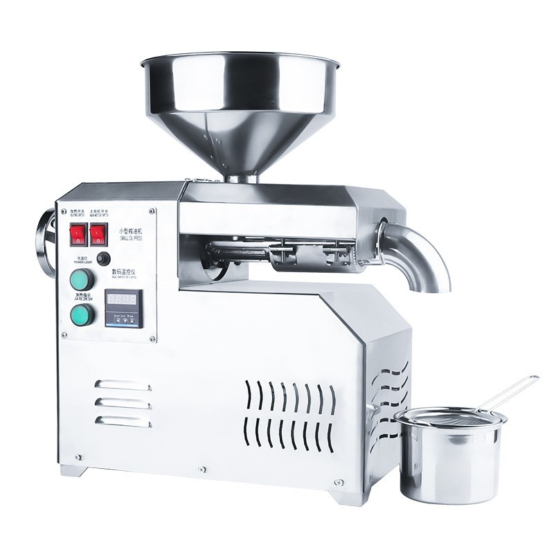 小型商用榨油机全自动螺旋 不锈钢压榨机 冷热双榨花生榨油机图4