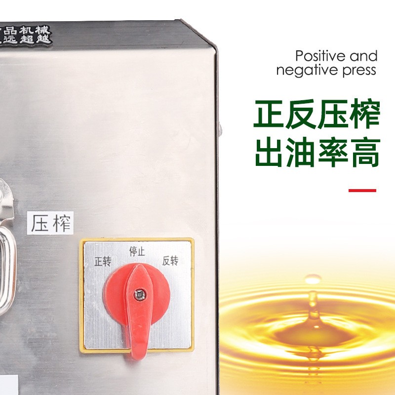 厂家直供不锈钢榨油机 商用小型全自动 花生菜籽压榨机图2