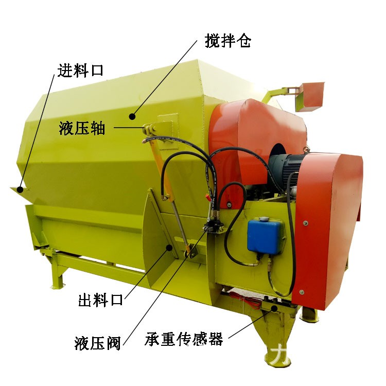 养殖设备卧式TMR饲料搅拌机牛羊场专用草料精饲料搅拌混合机厂家图5