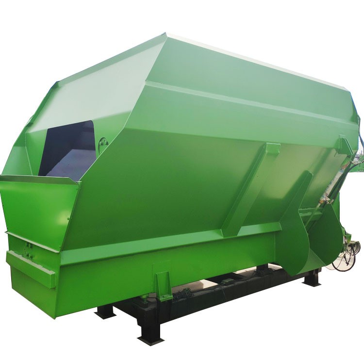 恒力固定卧式tmr饲料搅拌机 大型TMR全混合日粮搅拌机生产厂家图5