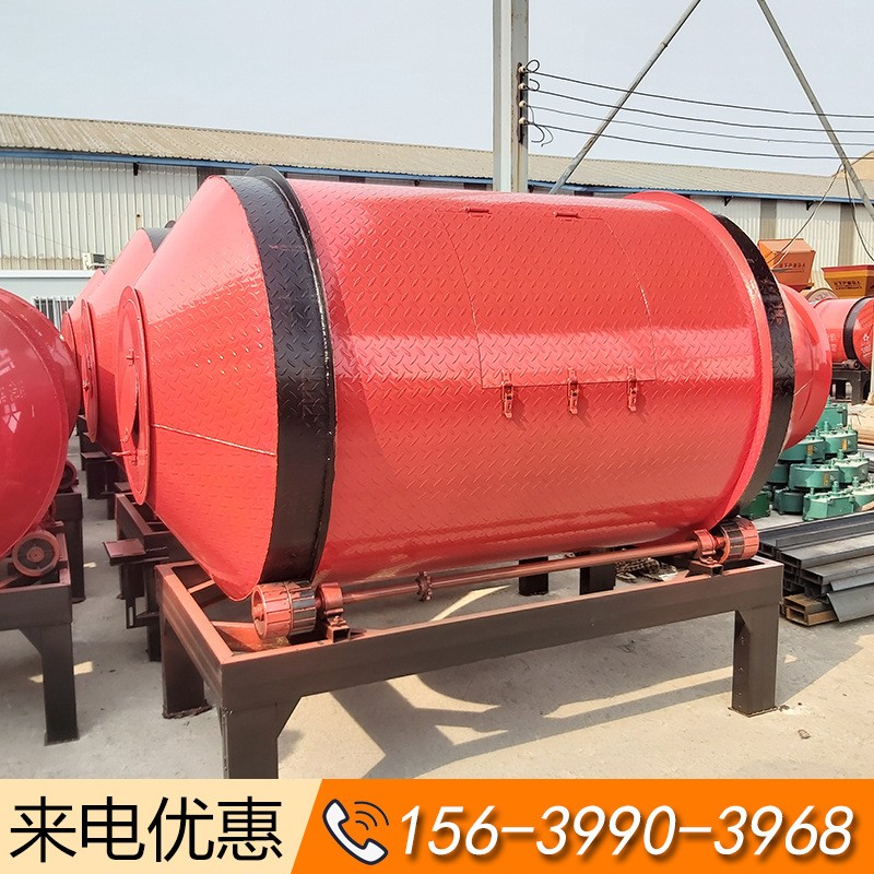 厂家热销大型卧式滚筒饲料牛羊草料混合罐干湿牧草混合自动搅拌罐图3