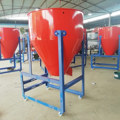 立式不锈钢饲料混合机 玉米拌种机 220V养殖饲料粉末搅拌机