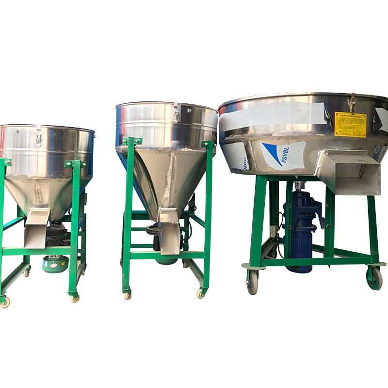 厂家供应立式不锈钢饲料搅拌机家用种子包衣机220V养殖饲料混合机图5