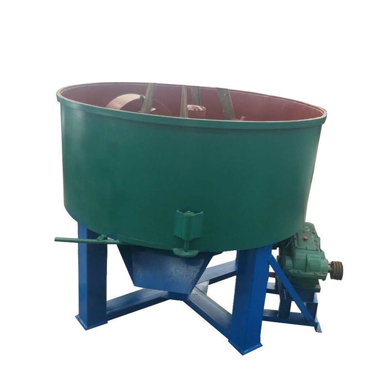 圆盘式湿料轮碾搅拌机颗粒物料混碾机加厚耐磨无尘双辊搅拌机图5