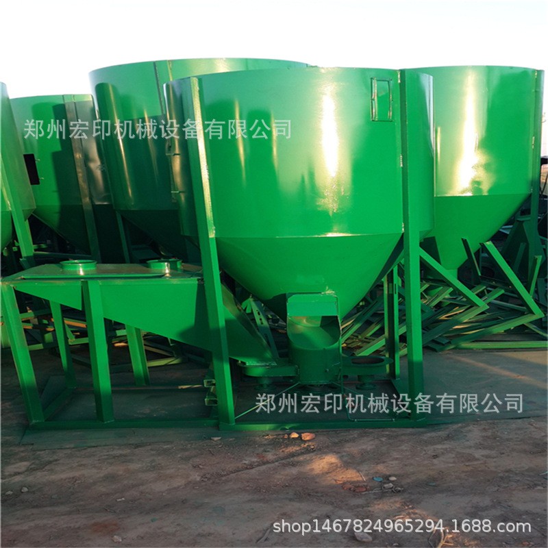 立式饲料搅拌机 农作物种子拌种机 宏印饲料粉碎搅拌一体机图2