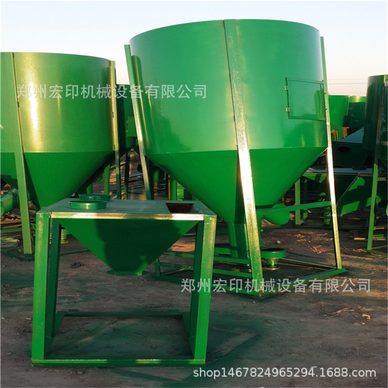 立式饲料搅拌机 农作物种子拌种机 宏印饲料粉碎搅拌一体机图3
