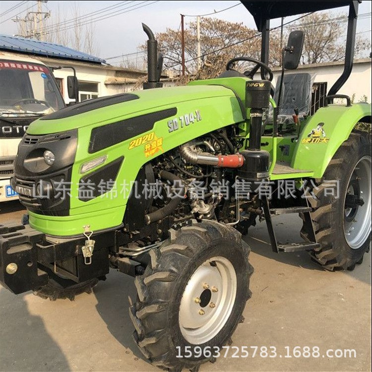 丘陵农用拖拉机带秸秆还田机 四轮90马力水田轮耕地机 补贴拖拉机图3