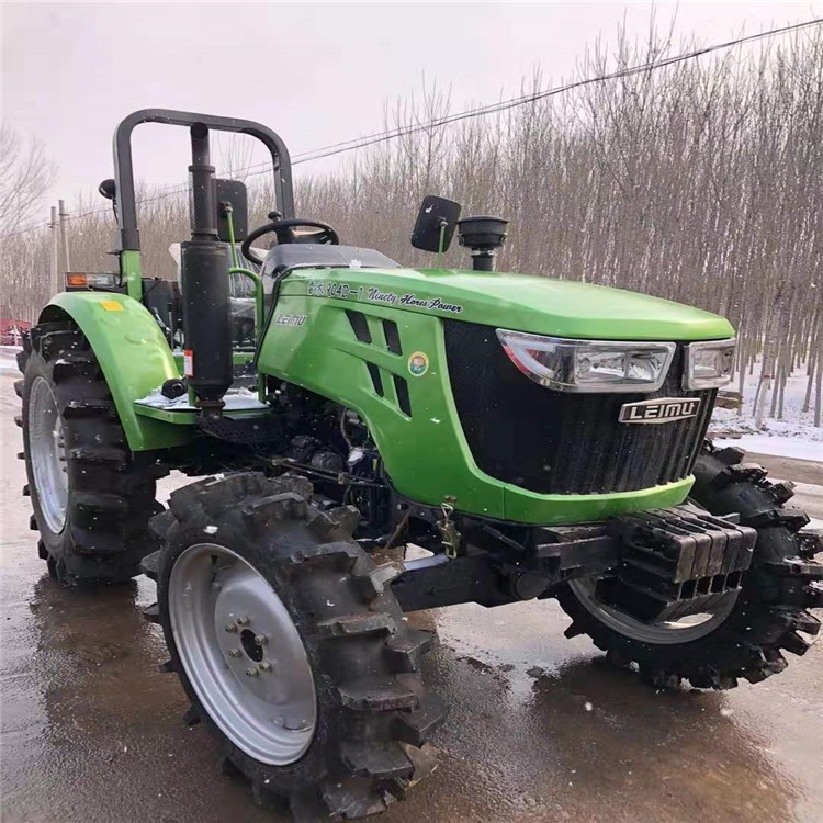 丘陵农用拖拉机带秸秆还田机 四轮90马力水田轮耕地机 补贴拖拉机图2