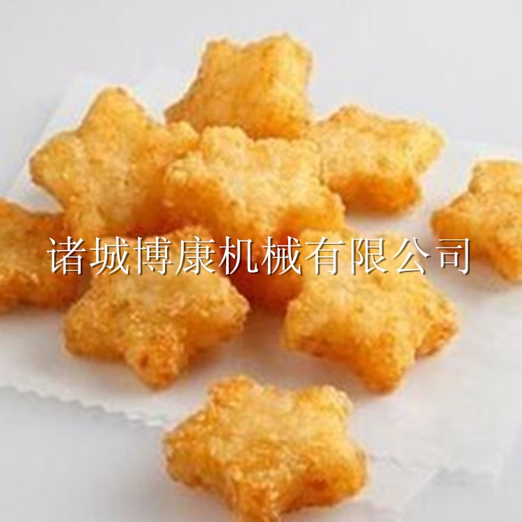 全自动肉饼成型机 卡通鸡块成型裹涂生产线 福建虾饼机成型机图4