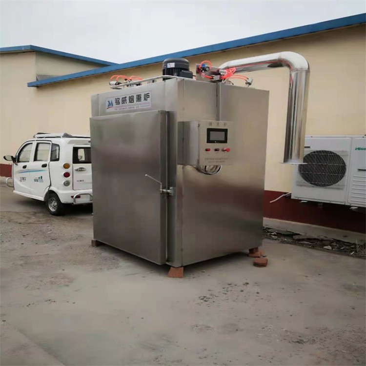 食品厂香肠烟熏炉 腊肠烟熏炉设备加工 铭威机械烟熏炉图3