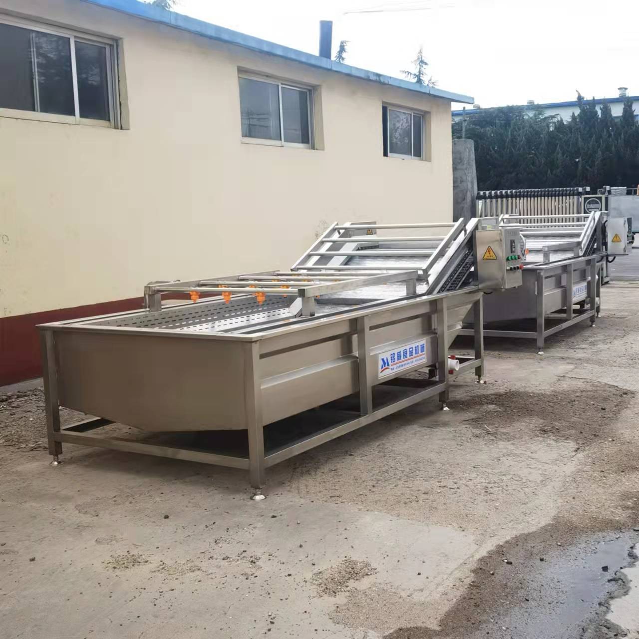 芥菜清洗机 芥菜清洗漂烫生产线 果蔬清洗机加工铭威机械图2