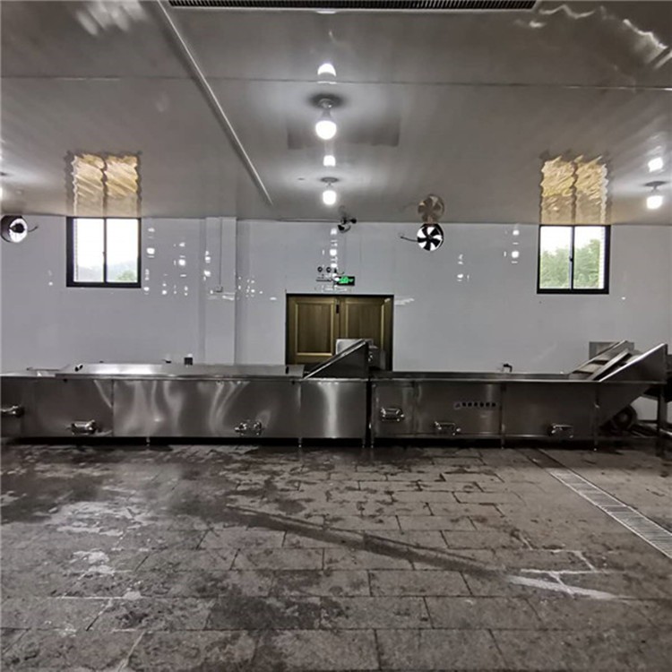 豆干卤制流水线 卤制品成套加工设备 全自动卤煮机供应厂家图4