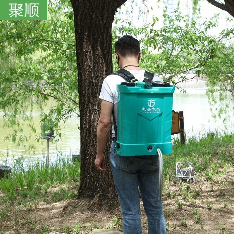 源头厂家16L/20L农用背负式电动喷雾器消毒防疫高压园林打药机图2