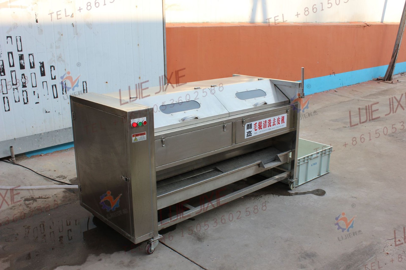 芋头大枣清洗机 土豆红薯毛刷清洗去皮机哪家好图5