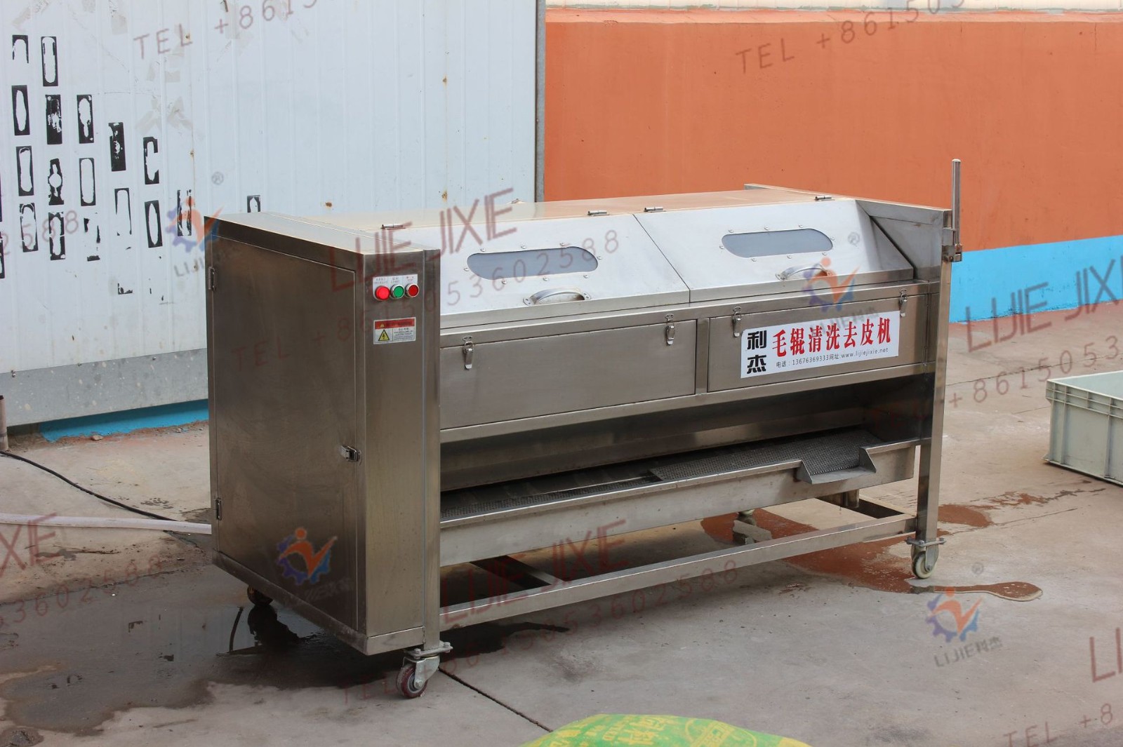 南瓜花生清洗去皮机 土豆红薯毛刷清洗去皮机哪家好图4