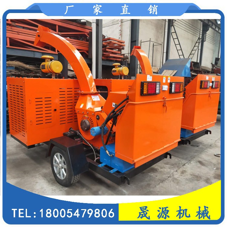 小型移动木材粉碎机园林木头树枝粉碎机家用移动式柴油粉碎机图3