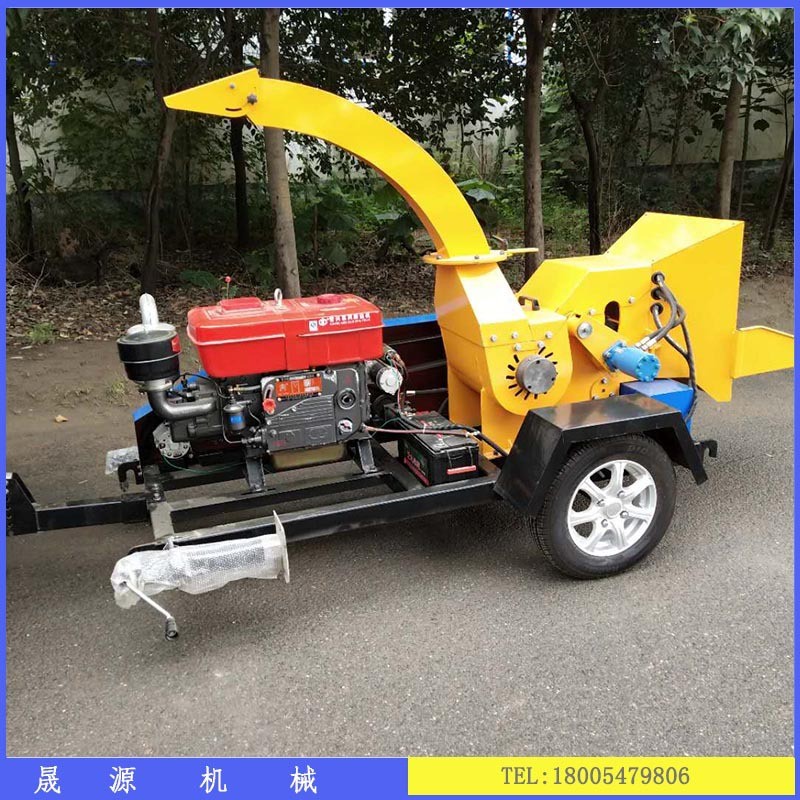现货大型木材粉碎机 移动式电动树枝粉碎机喷射出料 可寄物料试机图2