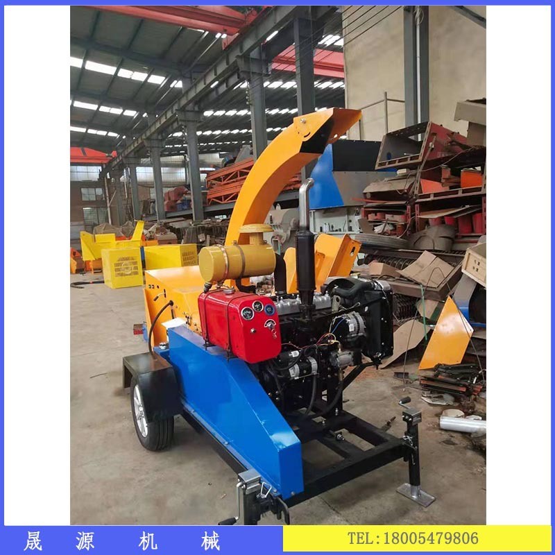 现货大型木材粉碎机 移动式电动树枝粉碎机喷射出料 可寄物料试机图4