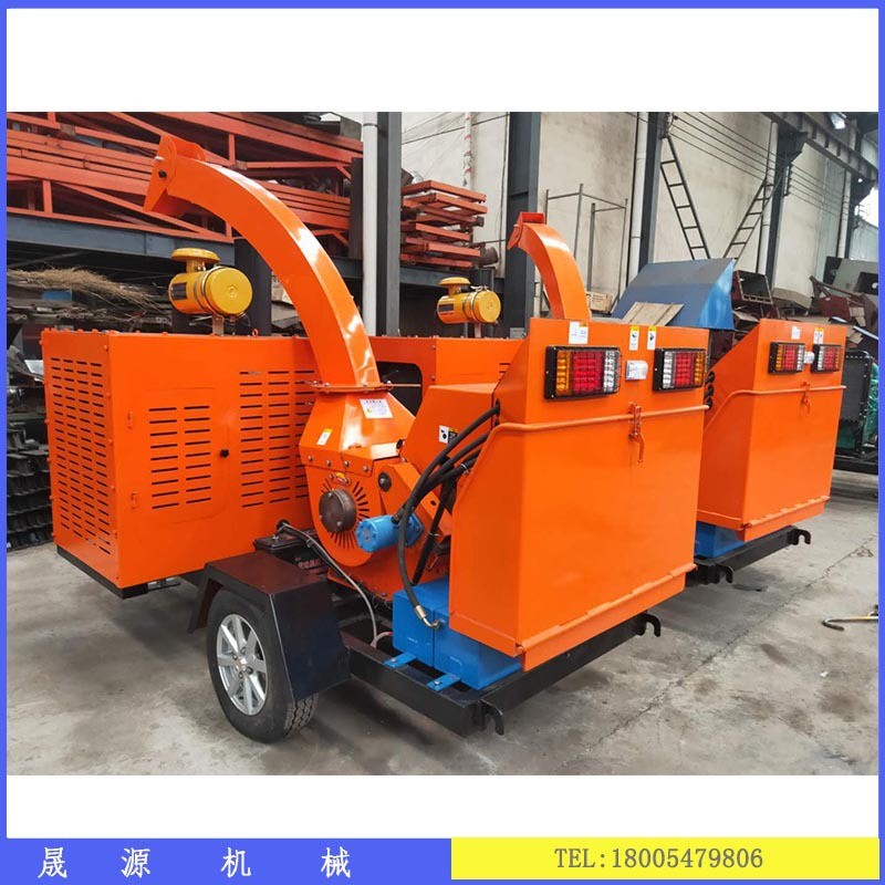 现货大型木材粉碎机 移动式电动树枝粉碎机喷射出料 可寄物料试机图3