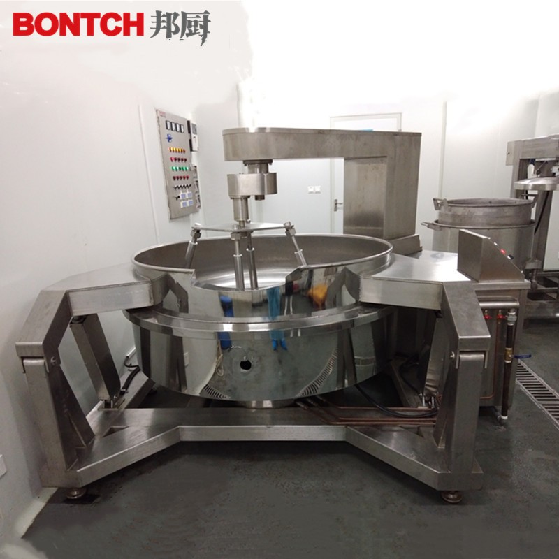 全自动大型炒菜机多轴搅拌中央厨房连续生产线炒锅火锅底料炒料机图4
