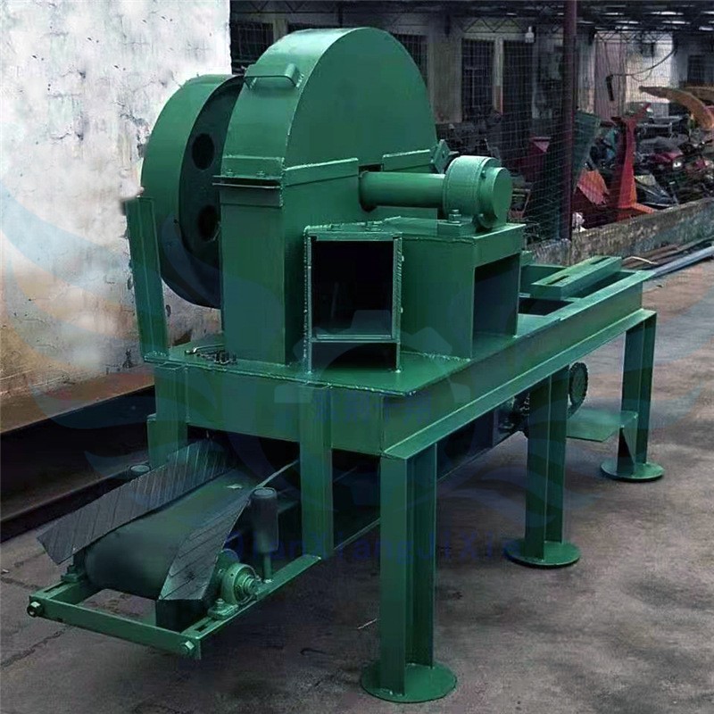 小型综合多功能废菇木材破碎机 半湿物料卧式移动树棍打粉机超细图3