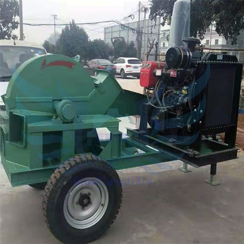 小型综合多功能废菇木材破碎机 半湿物料卧式移动树棍打粉机超细图4