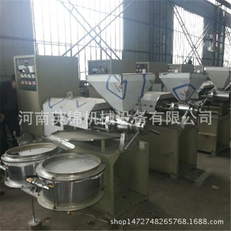 压榨精滤一体化榨油机 自动控温螺旋榨油机 花生棉籽仁榨油机图3