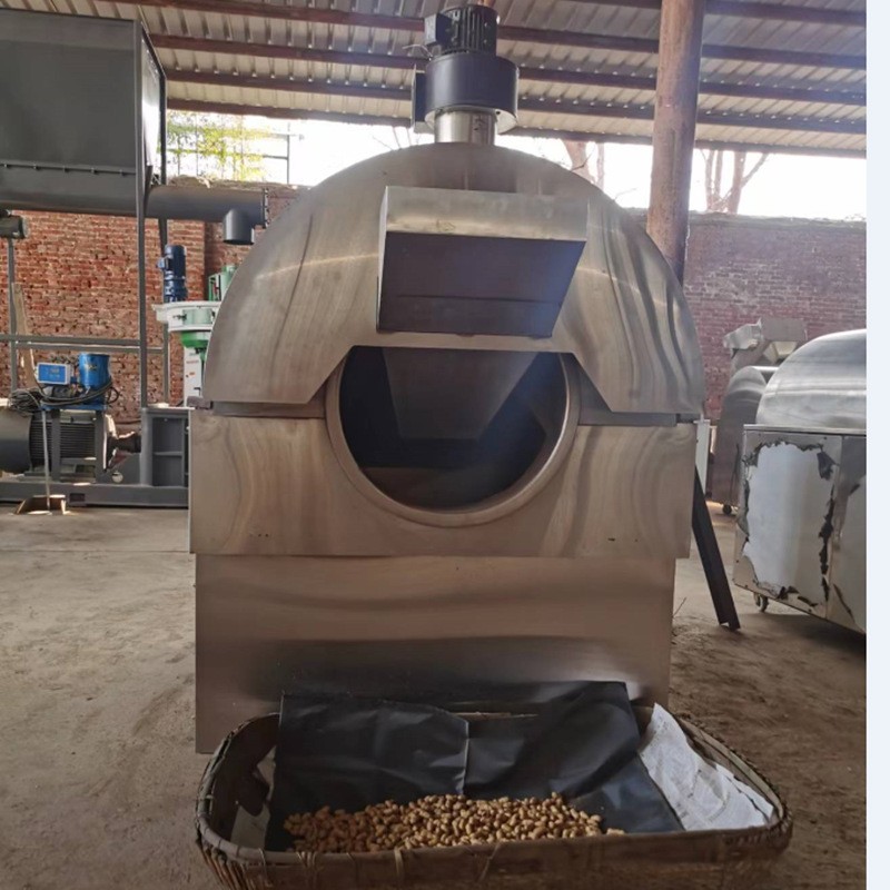 厂家直销芝麻花生炒货机 瓜子加盐炒货机 电磁不锈钢全自动炒货机