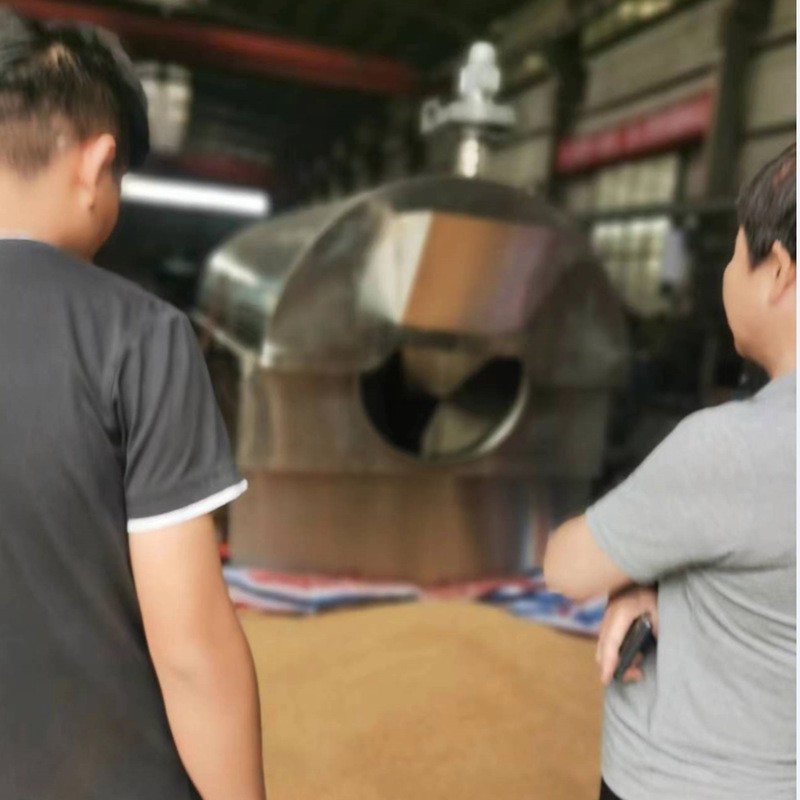 厂家直销芝麻花生炒货机 瓜子加盐炒货机 电磁不锈钢全自动炒货机图3