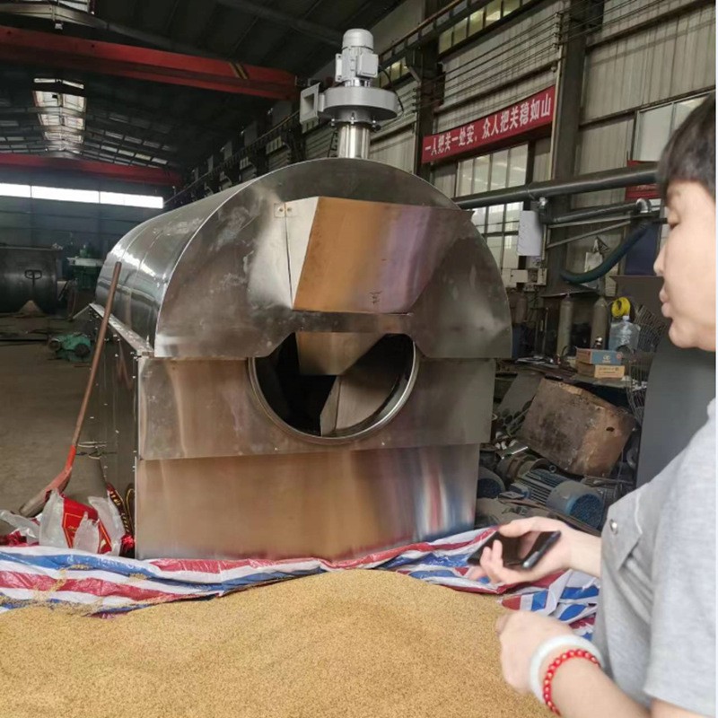 厂家直销芝麻花生炒货机 瓜子加盐炒货机 电磁不锈钢全自动炒货机图4