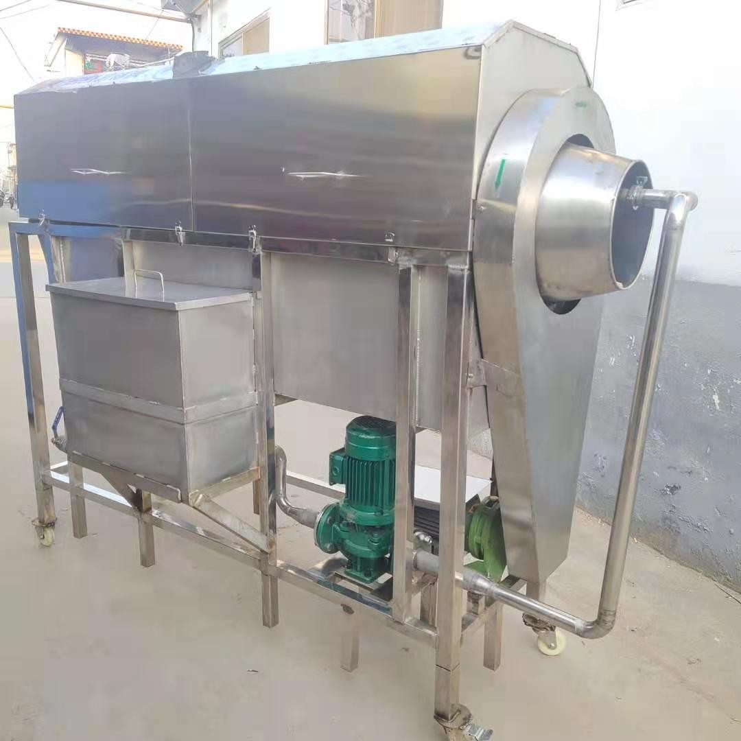 不锈钢毛刷螺旋清洗机 水果高压喷淋清洗机 软包装袋去污清洗图2