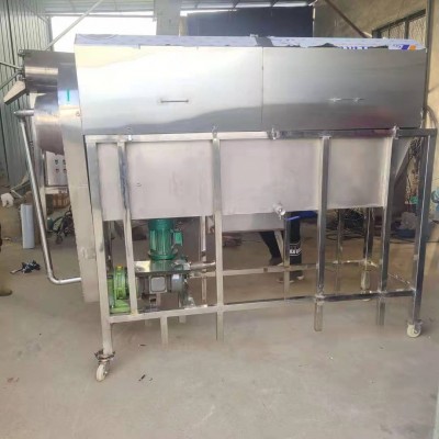 不锈钢毛刷螺旋清洗机 水果高压喷淋清洗机 软包装袋去污清洗