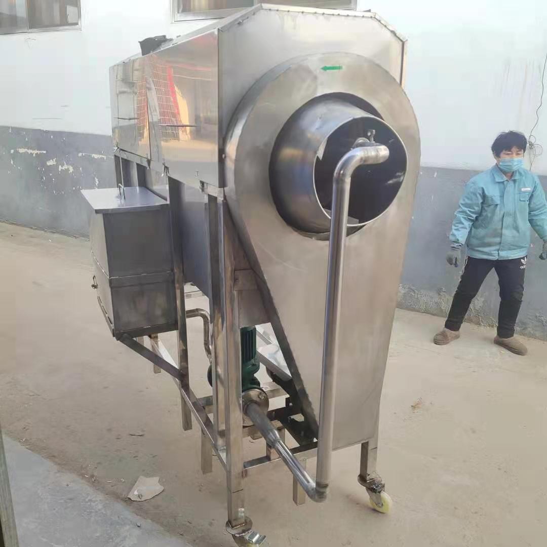 不锈钢滚筒洗袋机 大型火腿肠外包装清洗机 高压喷淋式洗瓶机图4