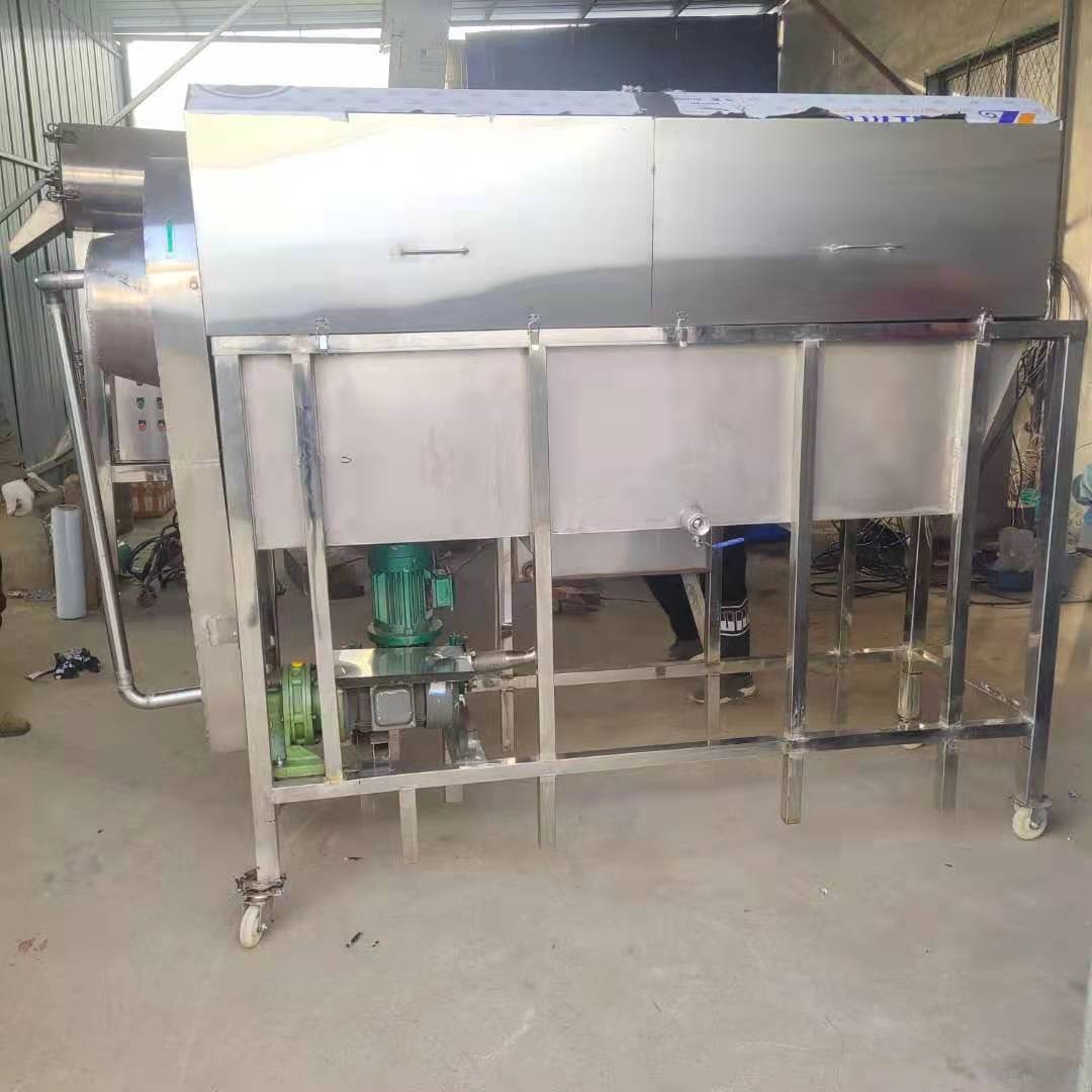 不锈钢滚筒洗袋机 大型火腿肠外包装清洗机 高压喷淋式洗瓶机图3