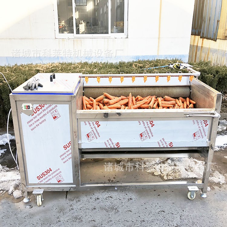 家用清洗去皮机 毛辊式设计 九根毛辊清洗去泥机器 304不锈钢图4