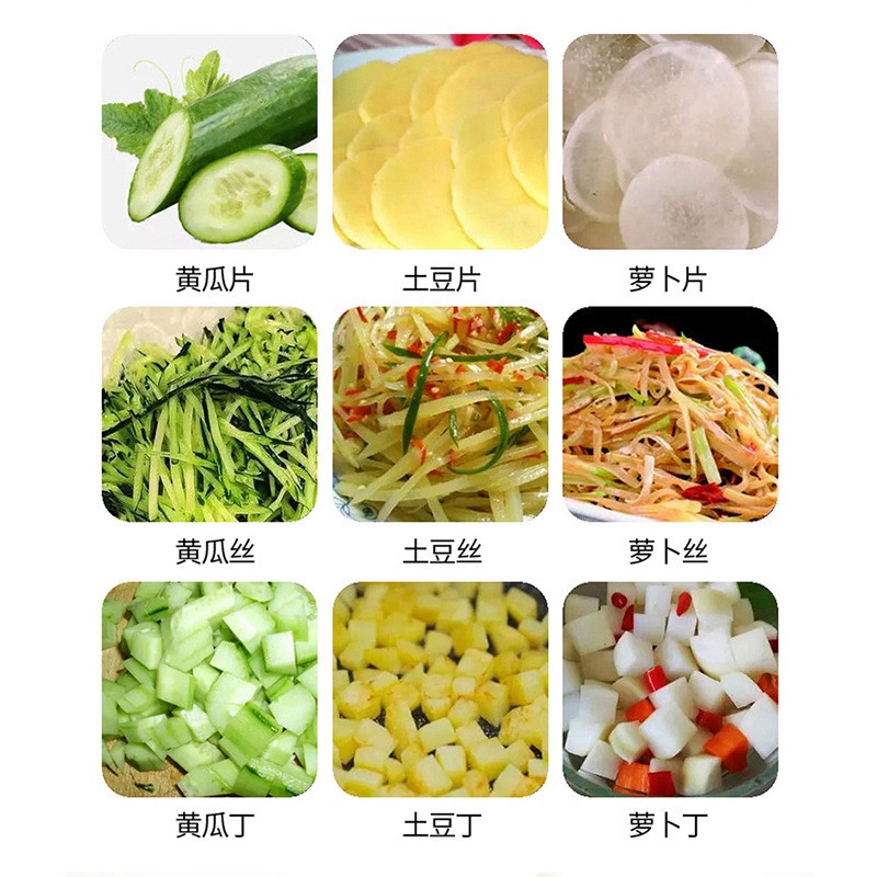 多功能食堂切菜机商用切丝机切片机切丁机白菜土豆萝卜洋葱豆角图2